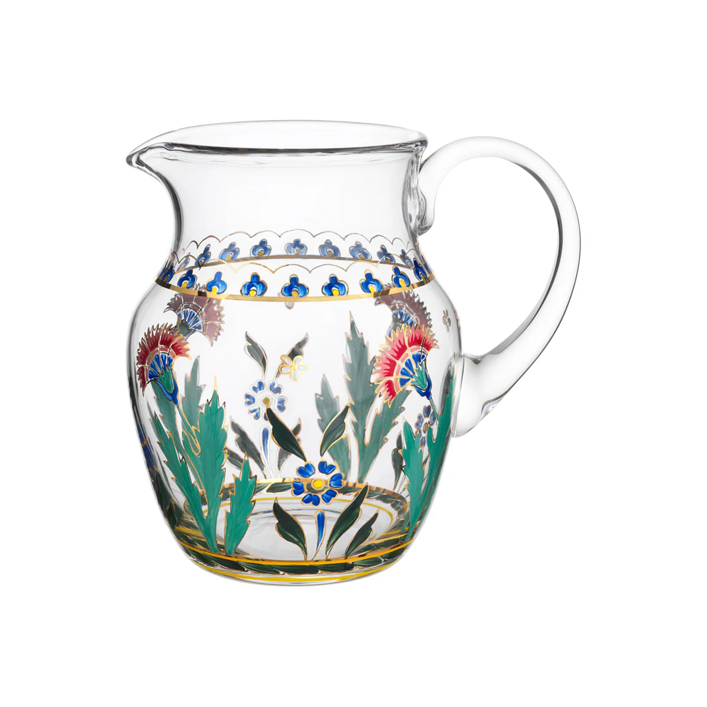 Persian Flowers Large Water Pitcher No.3