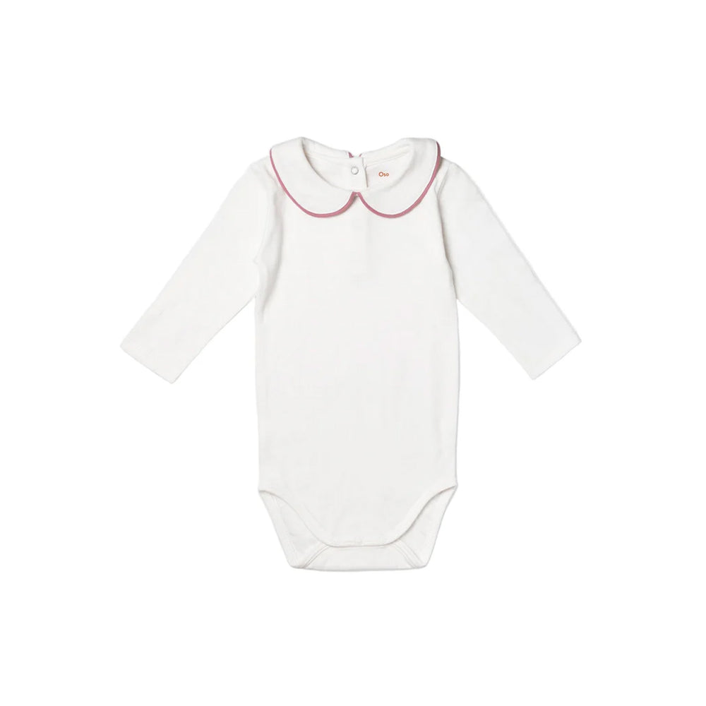 Peter Pan One-Piece in Rose Piping