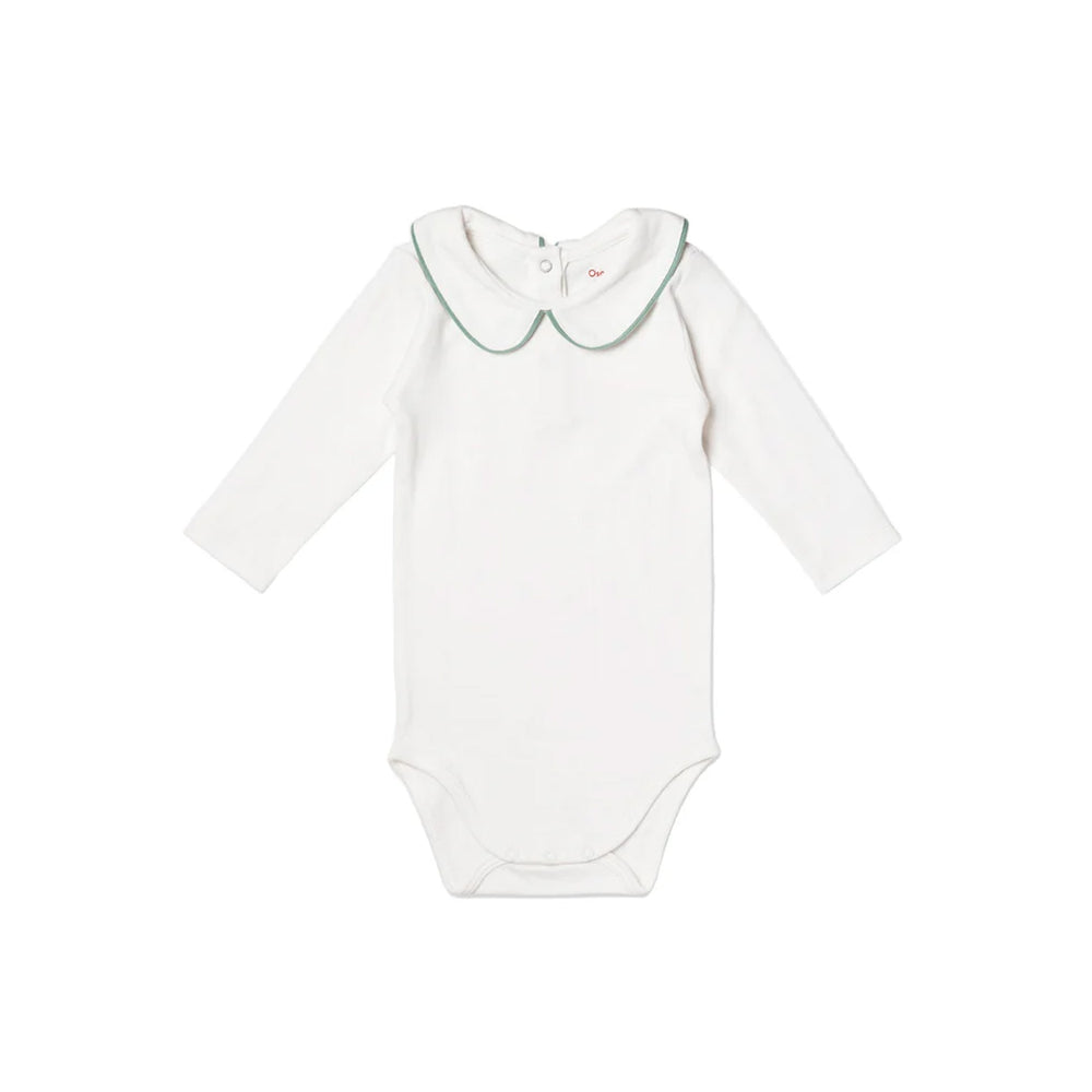 Peter Pan One-Piece in Seafoam Piping