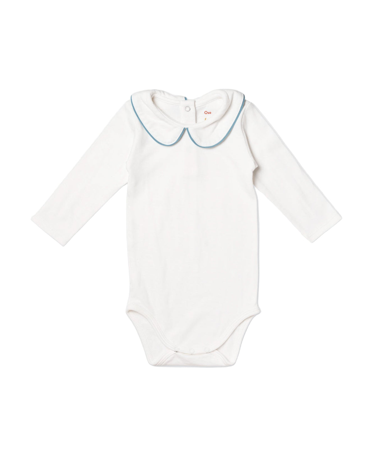 Peter Pan One-Piece in Blue Piping