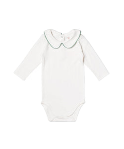 Peter Pan One-Piece in Seafoam Piping