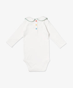 Peter Pan One-Piece in Seafoam Piping
