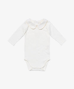 Peter Pan One-piece in Vanilla Piping