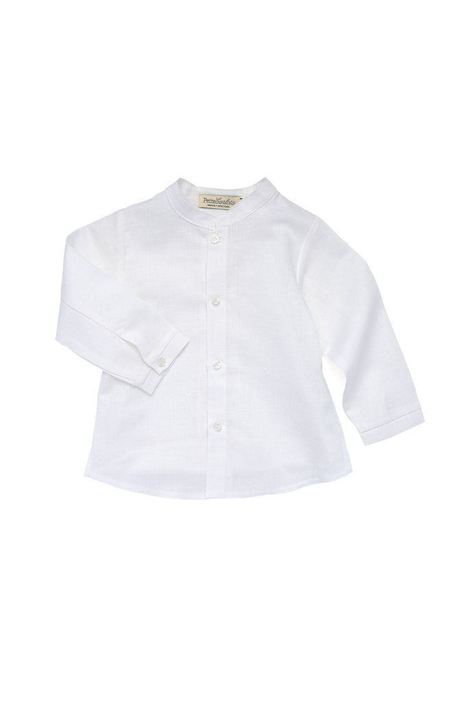 Lawrence Linen Shirt in Cloud White