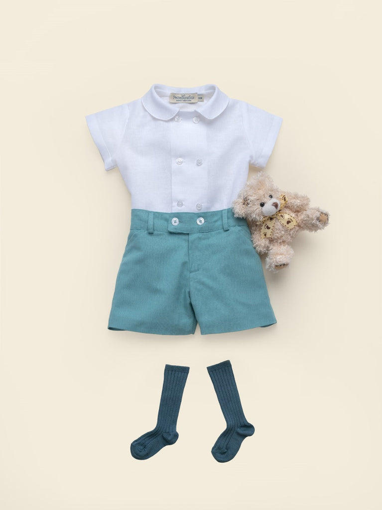 Gabriel Linen Shirt in Cloud White