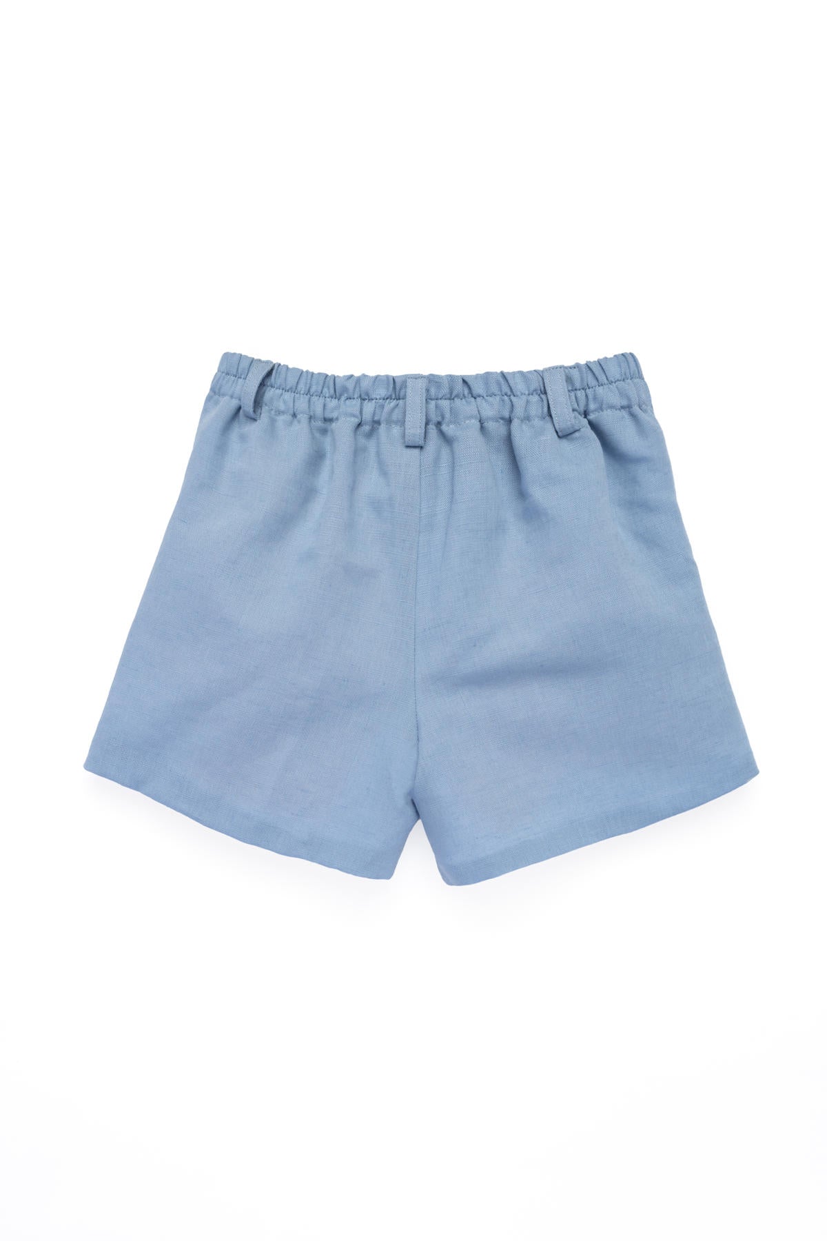 Sebastian Linen Shorts in Coastal Blue