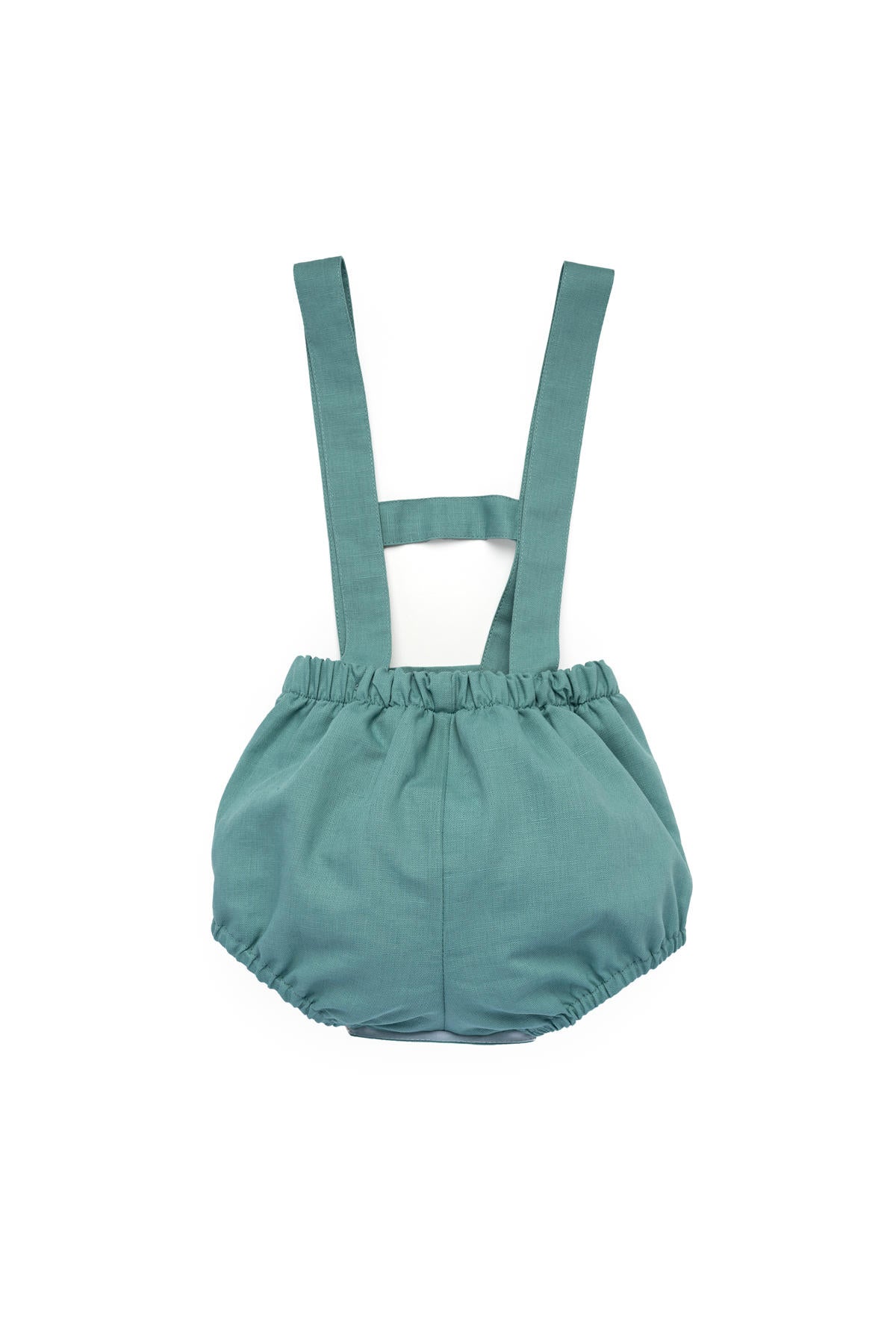 Leonardo Linen Romper in Mint Green