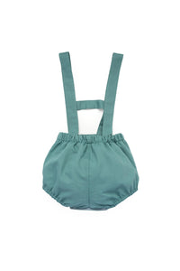 Leonardo Linen Romper in Mint Green