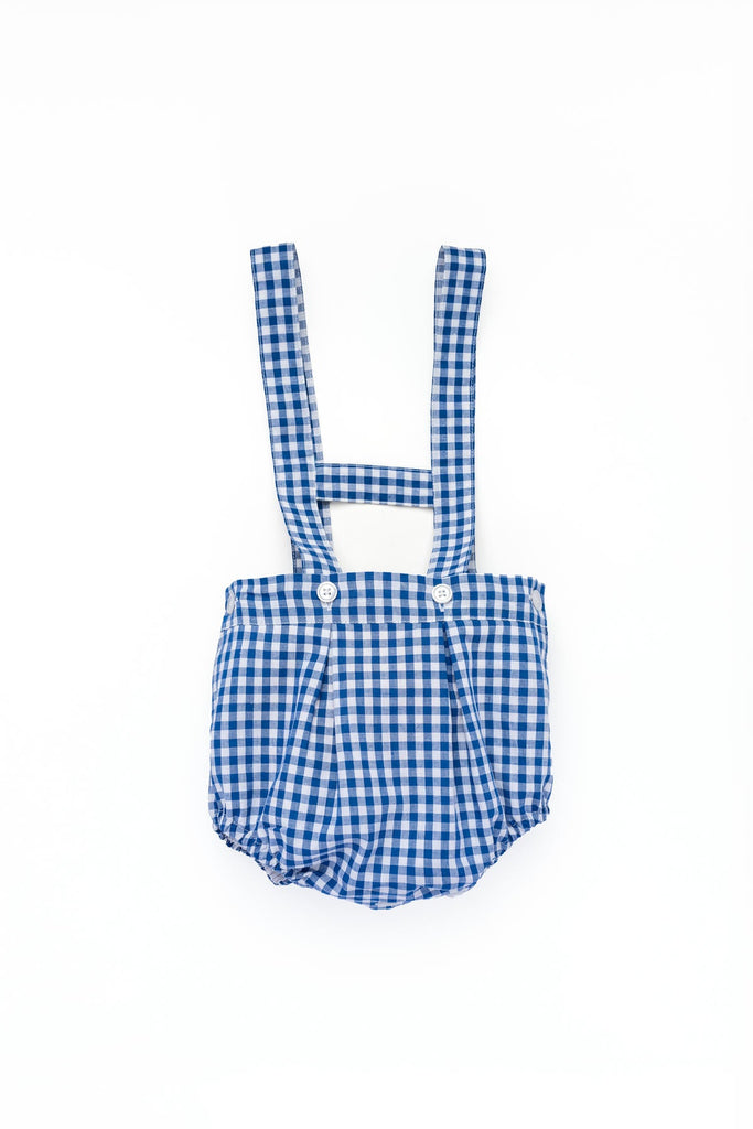 Leonardo Romper in Midnight Gingham