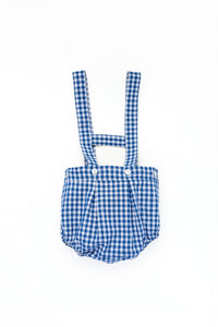 Leonardo Romper in Midnight Gingham