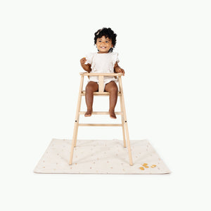 Petite Dancer@baby in a highchair on the petite dancer mini