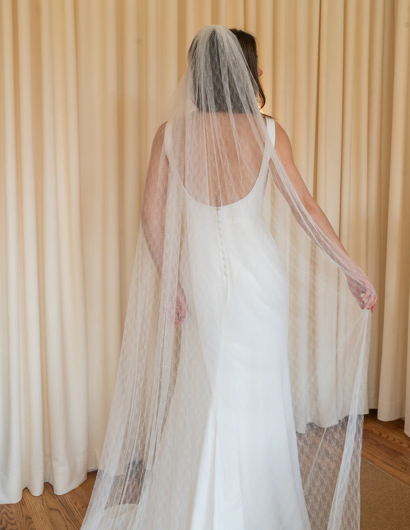 Petit Floral Lace Veil