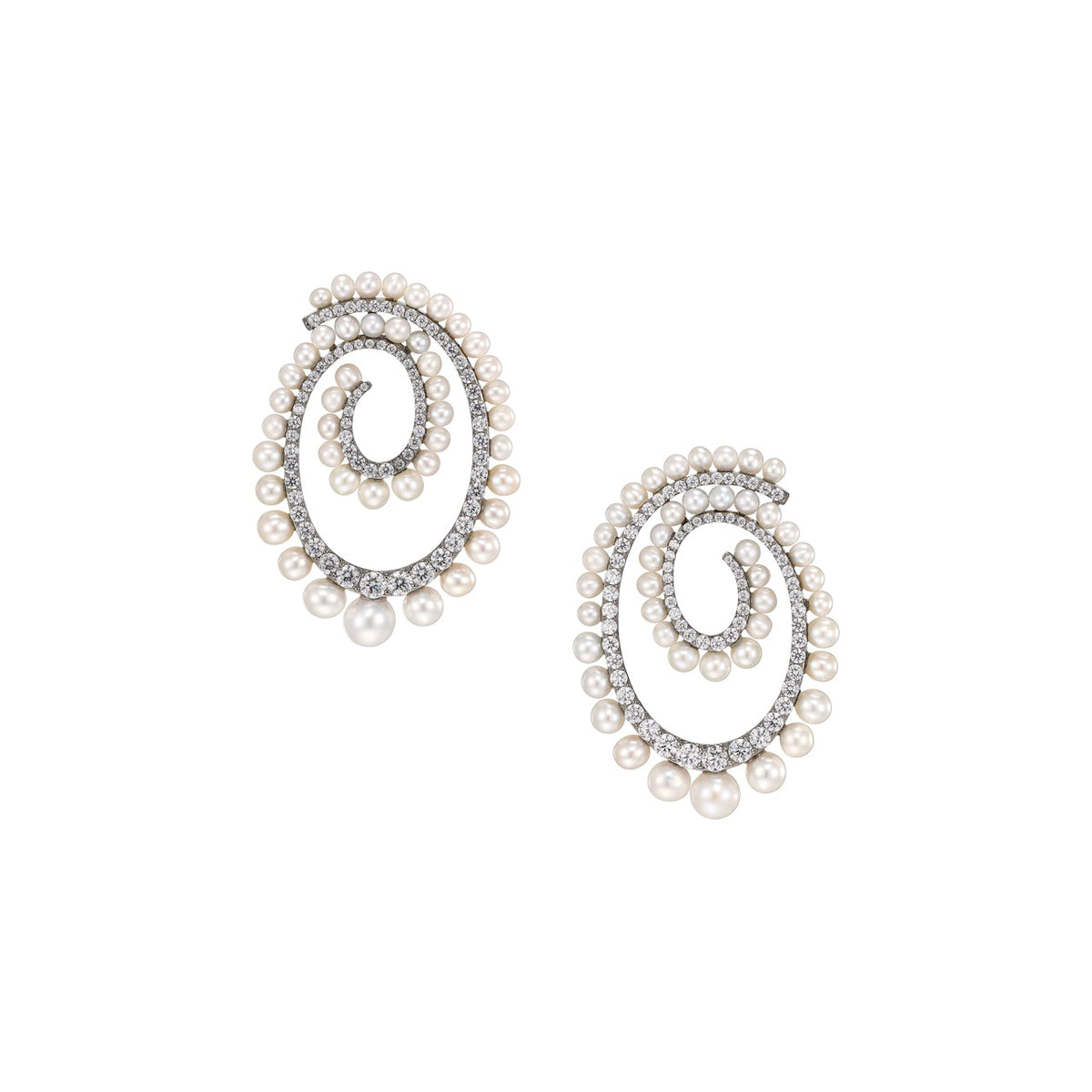 Petite Pearl Vortex Earrings