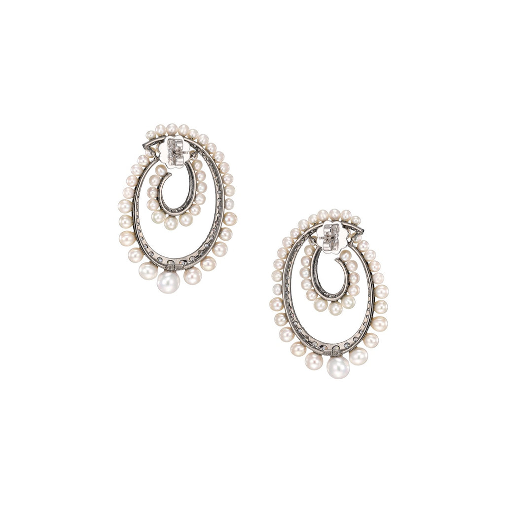 Petite Pearl Vortex Earrings