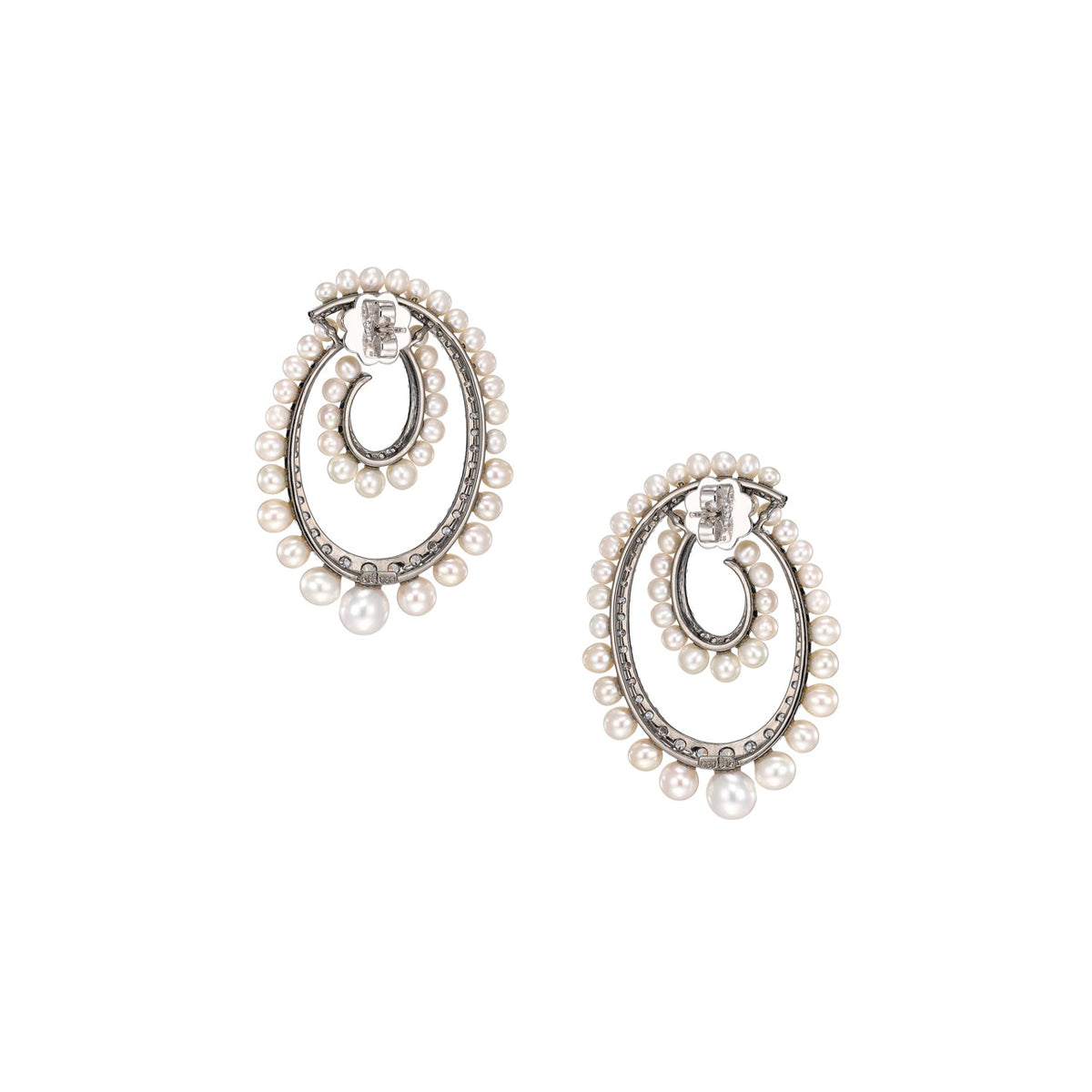 Petite Pearl Vortex Earrings