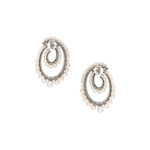 Petite Pearl Vortex Earrings