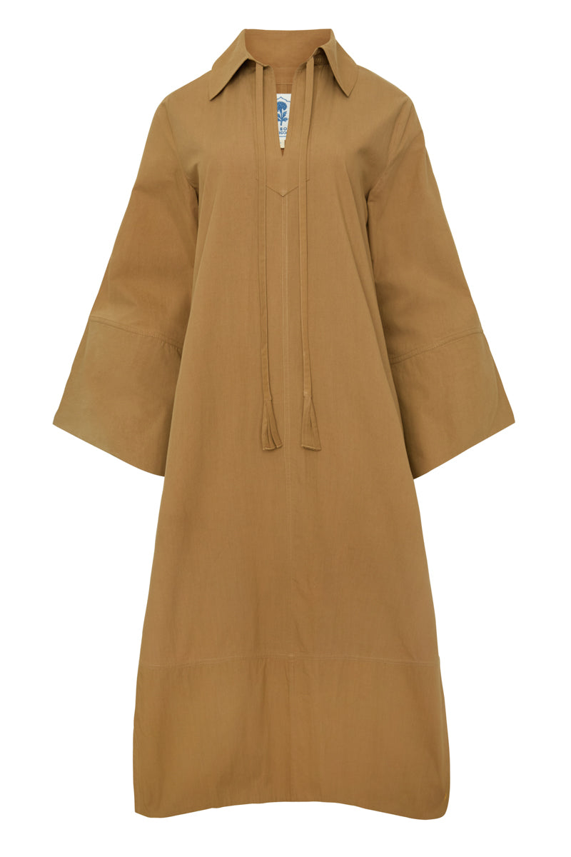 Petra Maxi Khaki Poplin