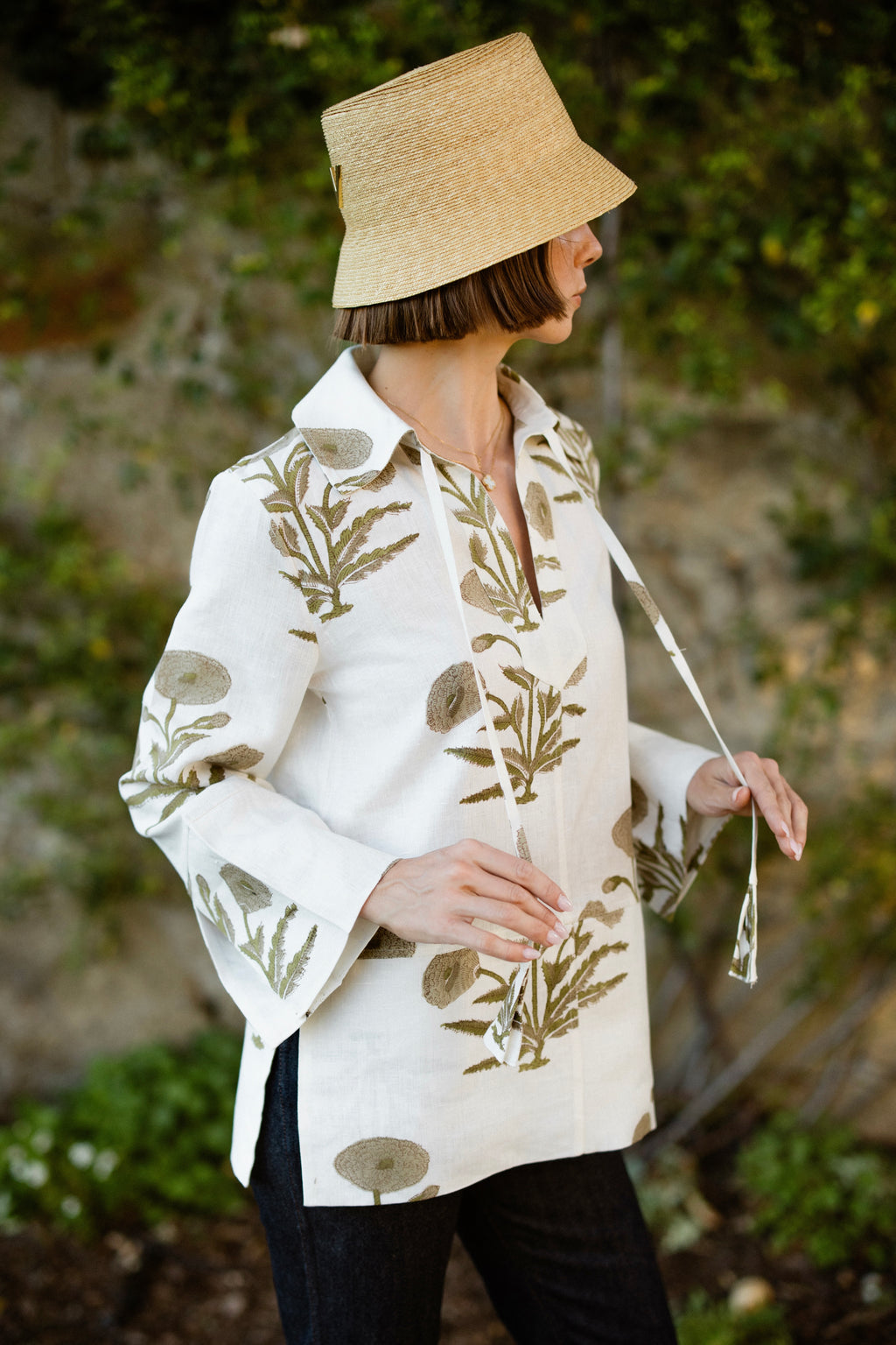 Petra Tunic Khaki Flower