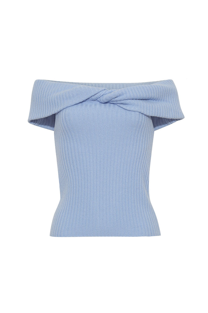 Petunia Top in Sky Blue