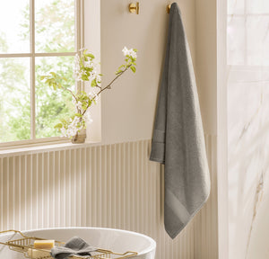 Plush Bath Sheet in Pewter