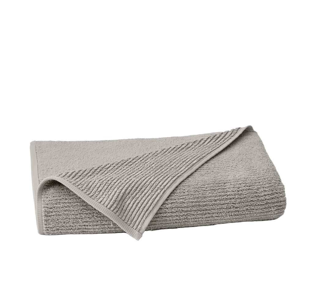 Turkish Ribbed Bath Sheet in Pewter