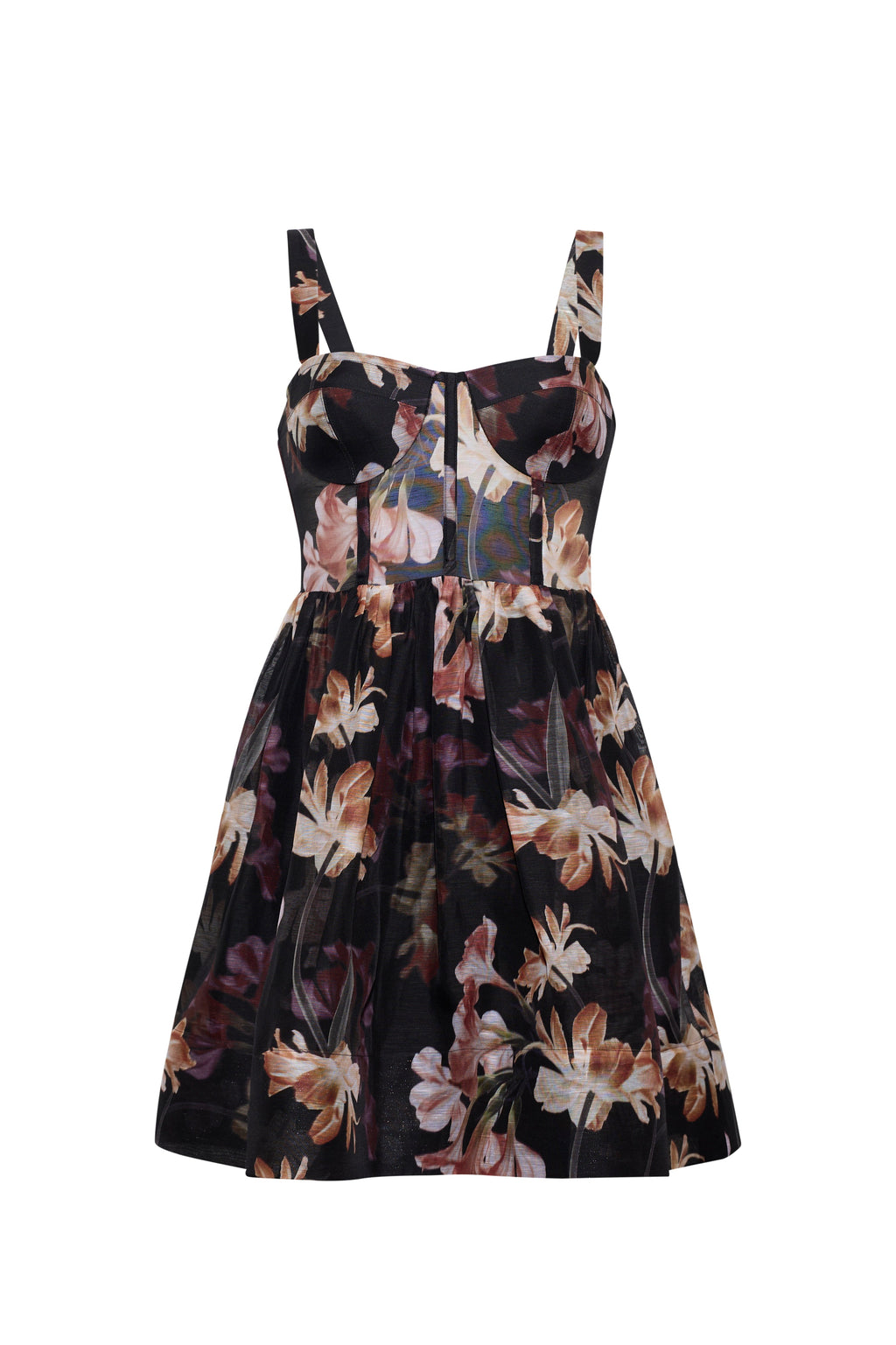 Pheobe Mini Dress in Elysian Flora Black