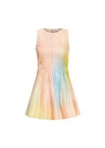 Philippa Pintuck Mini Dress in Sorbet Haze