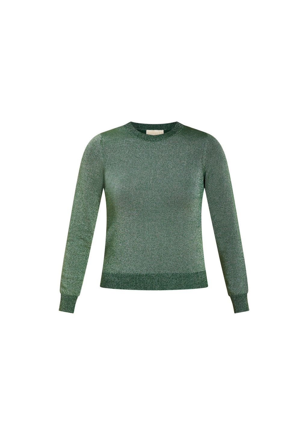 Phoebe Sparkle Knit Sweater in Emerald Green