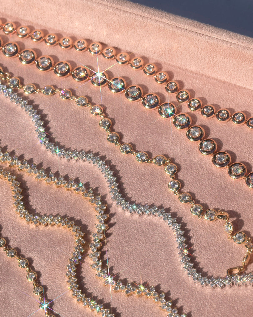 14k yellow gold, 14k rose gold, 14k white gold