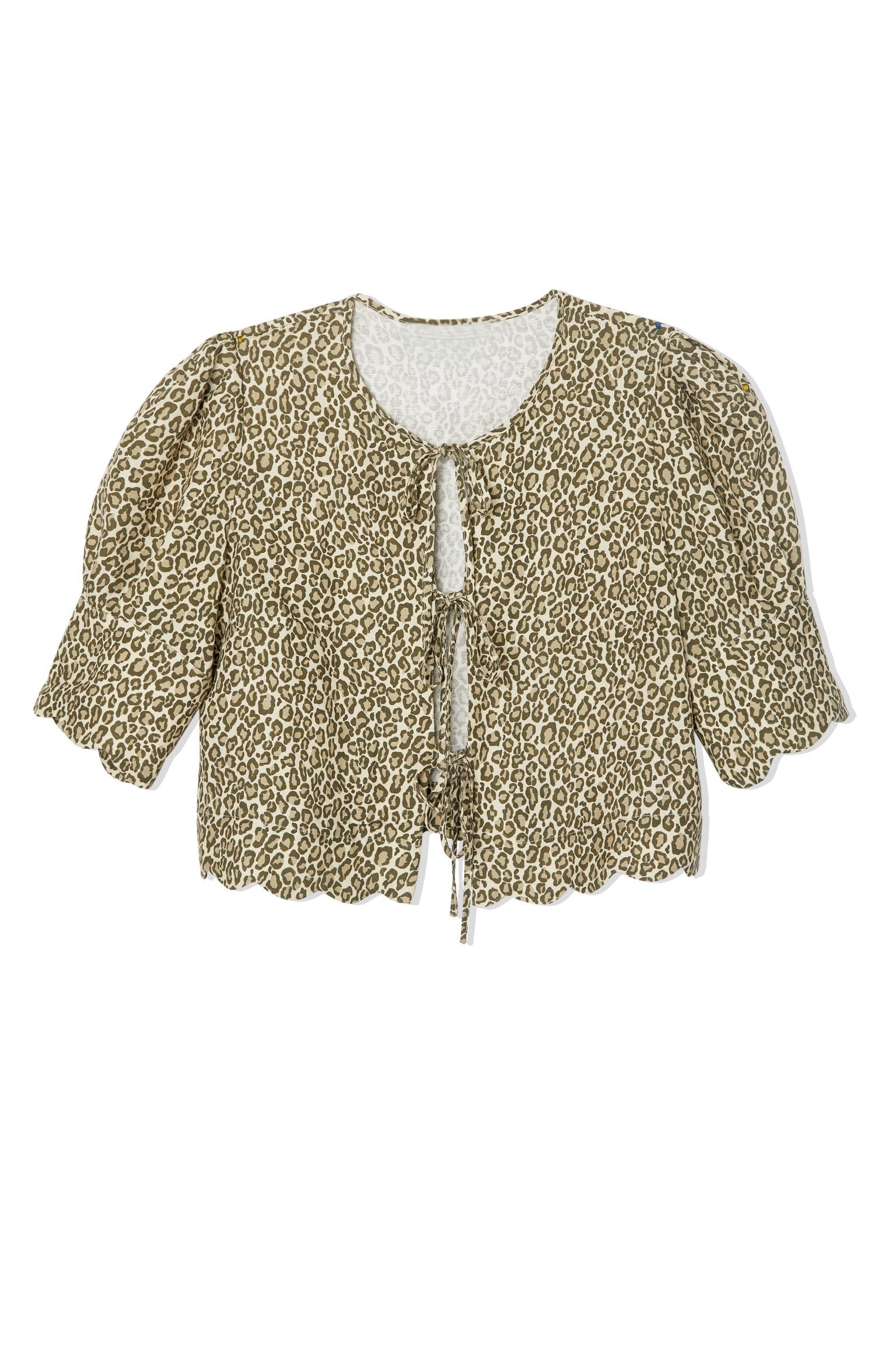 Scalloped Top in Leopard