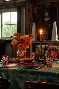 Floral Dinner Plate Magenta by Ginori 1735