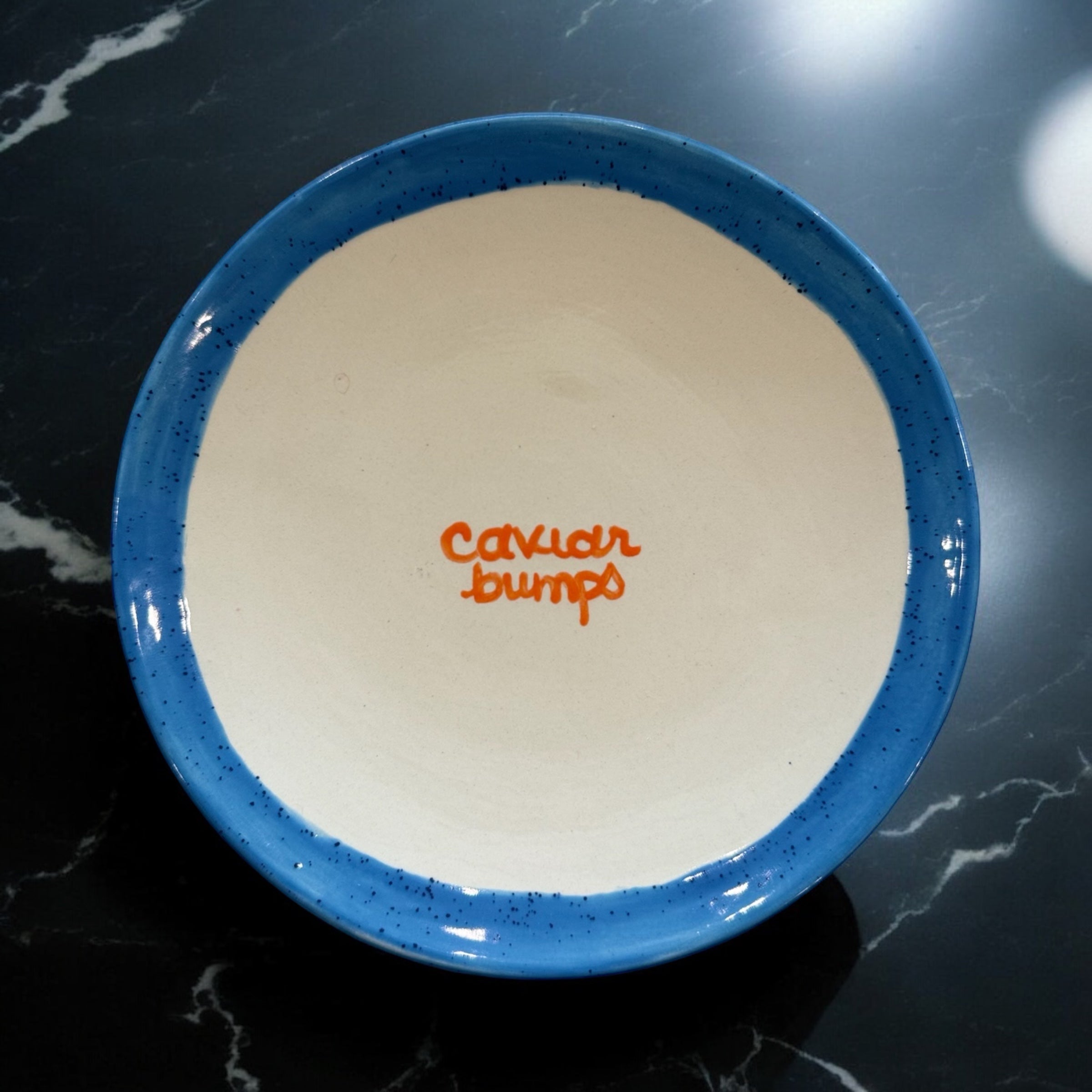 Tiny “Caviar Bumps” Plates, Set of 4
