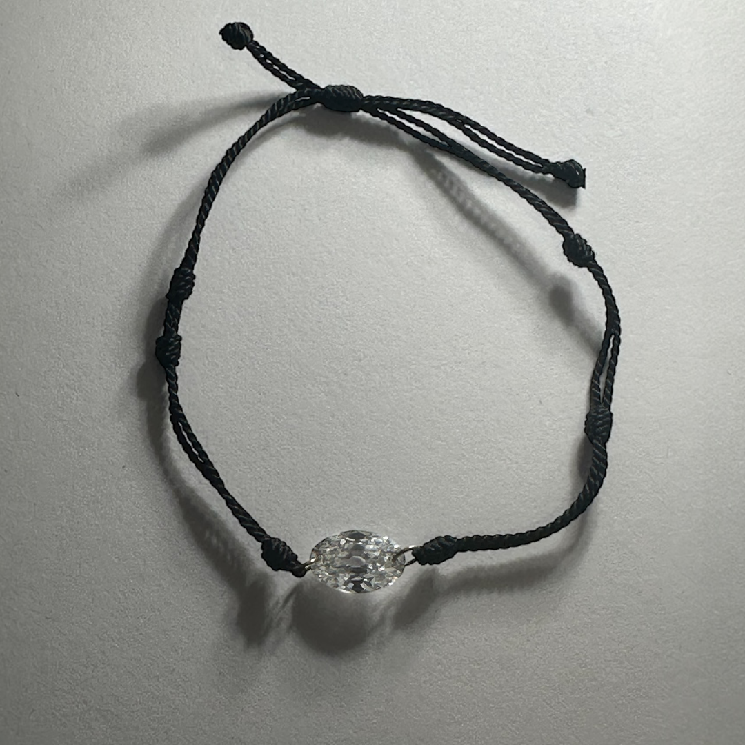 2 Carat Oval Diamond Thread Bracelet