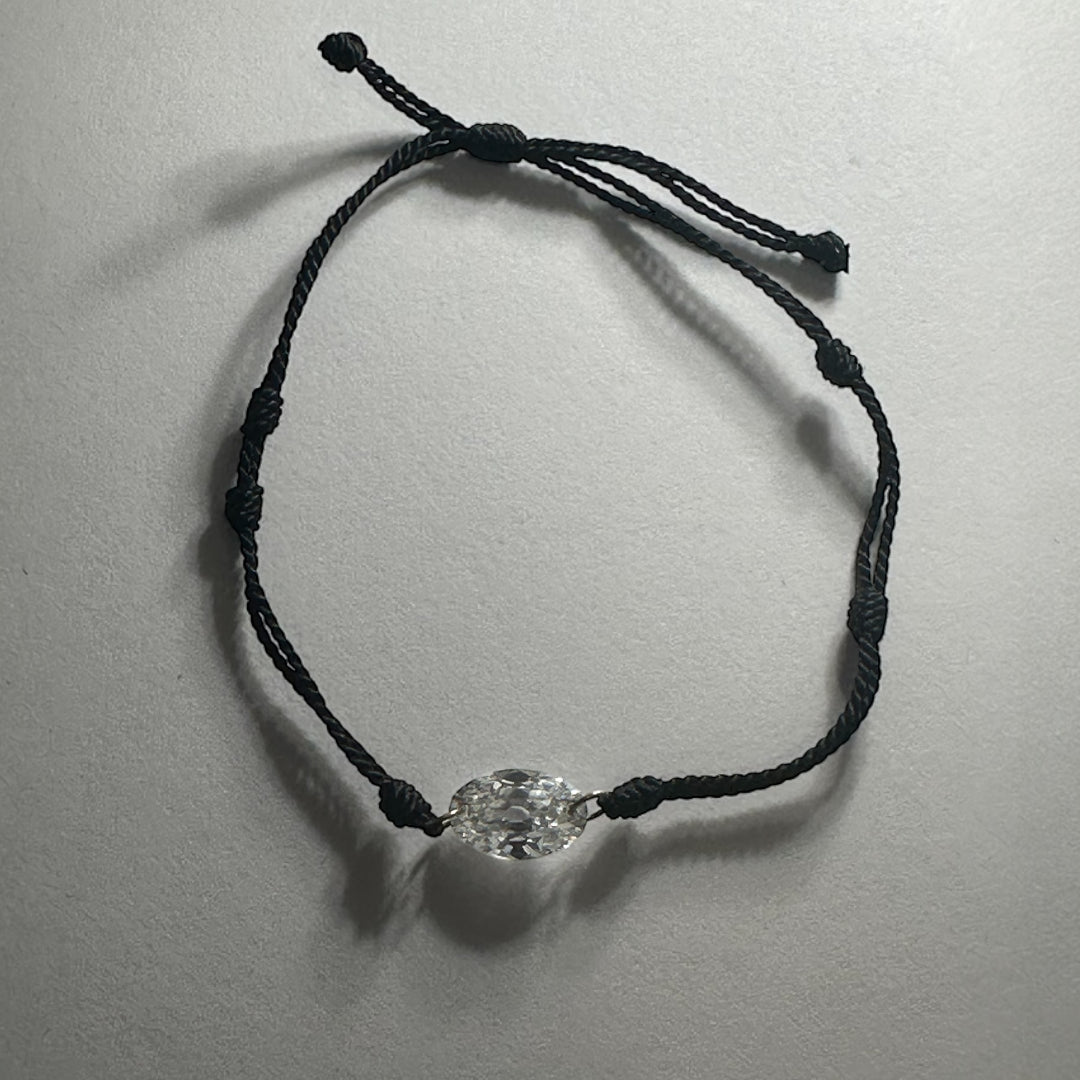 2 Carat Oval Diamond Thread Bracelet