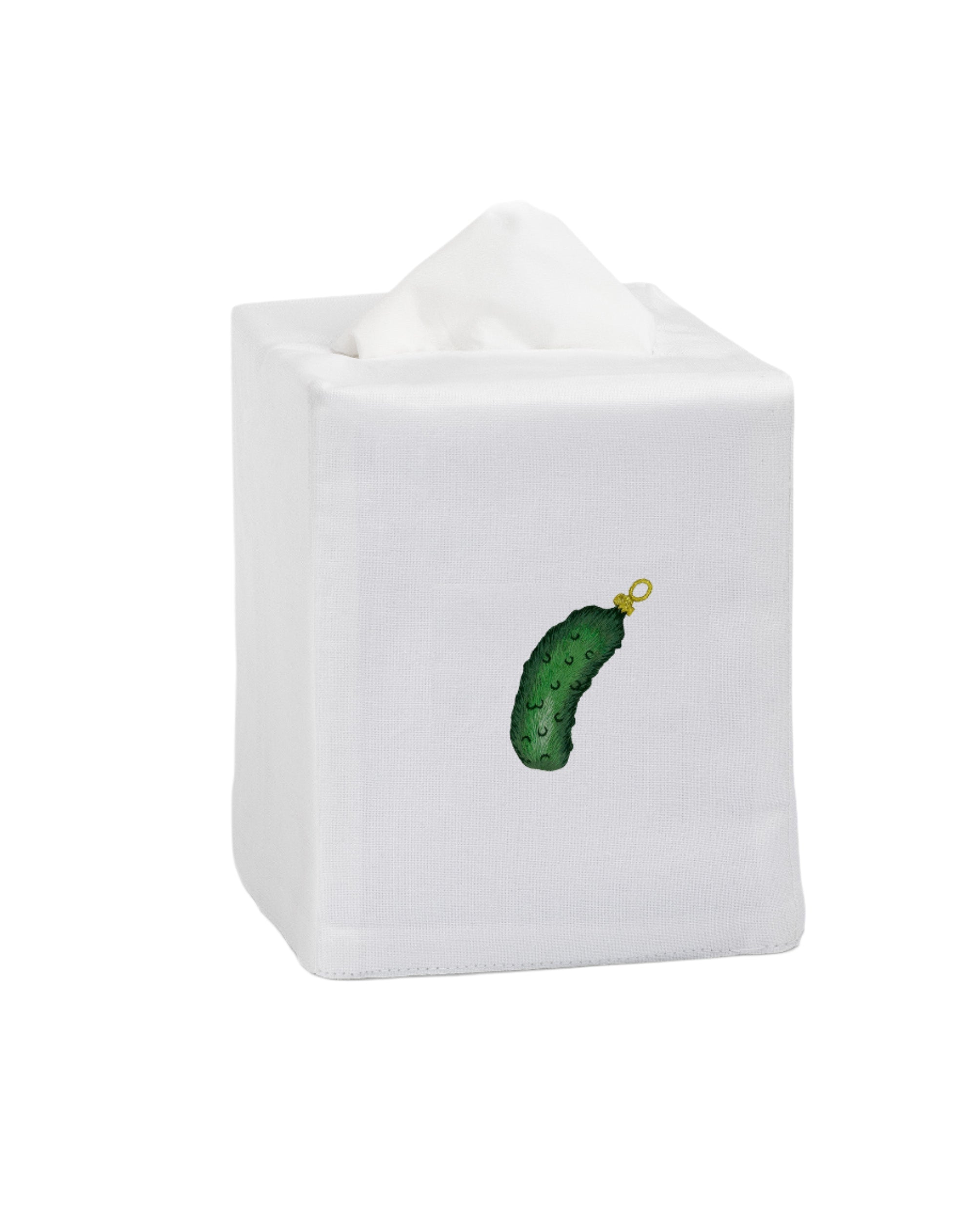 Pickle Ornament Tissue Box Cover