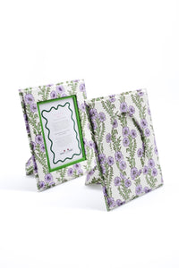 Picture Frame 4x6 in Circular Forget-Me-Not Purple