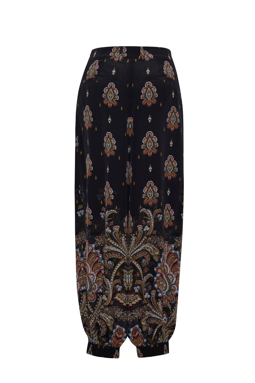 Pietro Pant in Castle Paisley Black