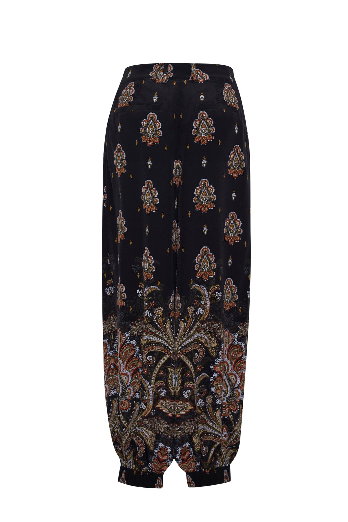 Pietro Pant in Castle Paisley Black