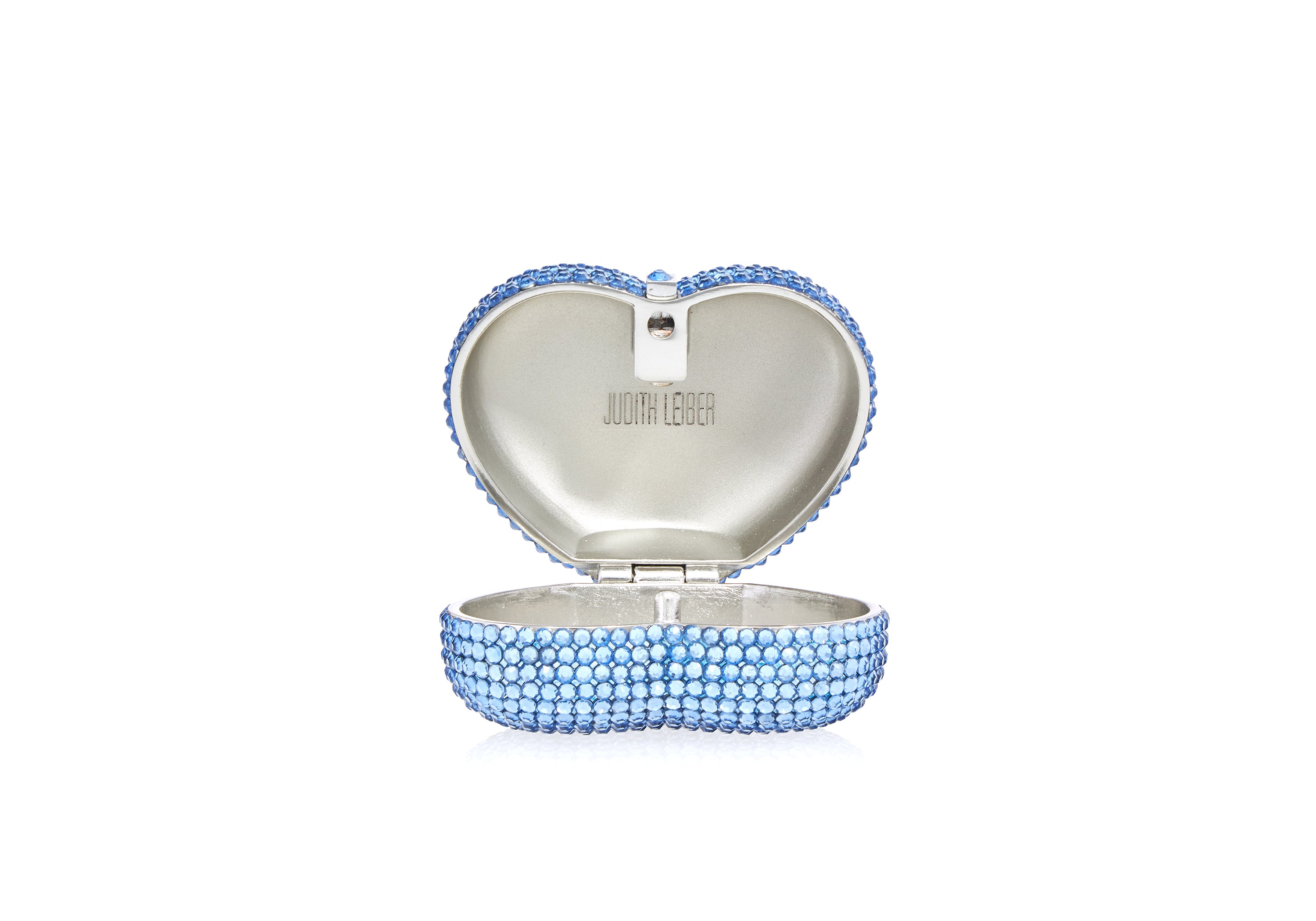 Heart Miniature Pillbox in Light Sapphire