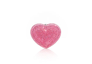 Heart Miniature Pillbox in Pink