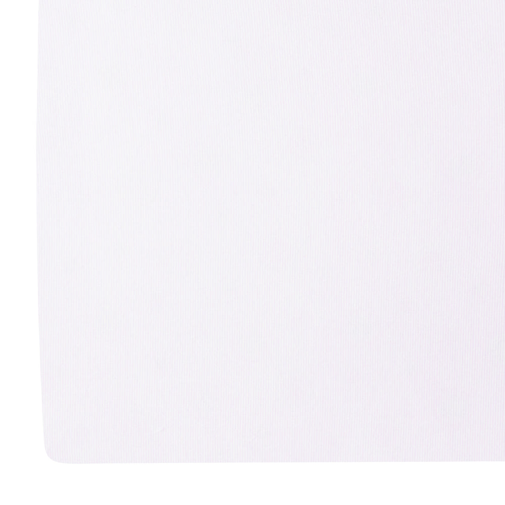 little english classic children's clothing pima crib sheet with white background and light pink stripe all over print 
