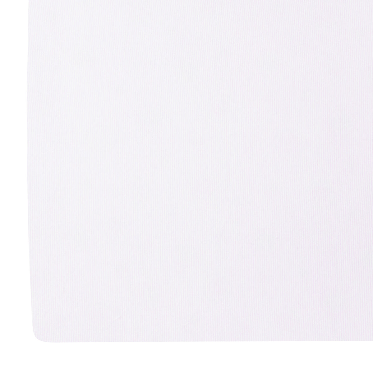 little english classic children's clothing pima crib sheet with white background and light pink stripe all over print 