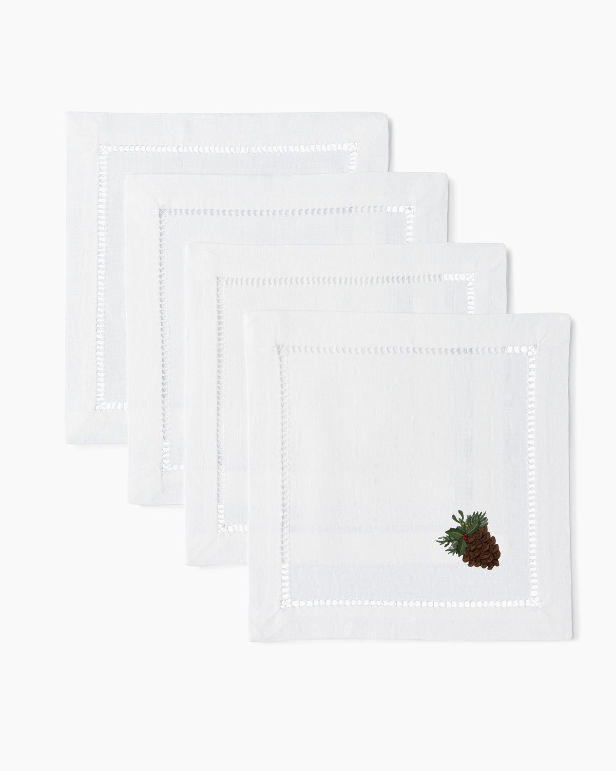 Pinecone Holly Cocktail Napkins