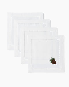Pinecone Holly Cocktail Napkins