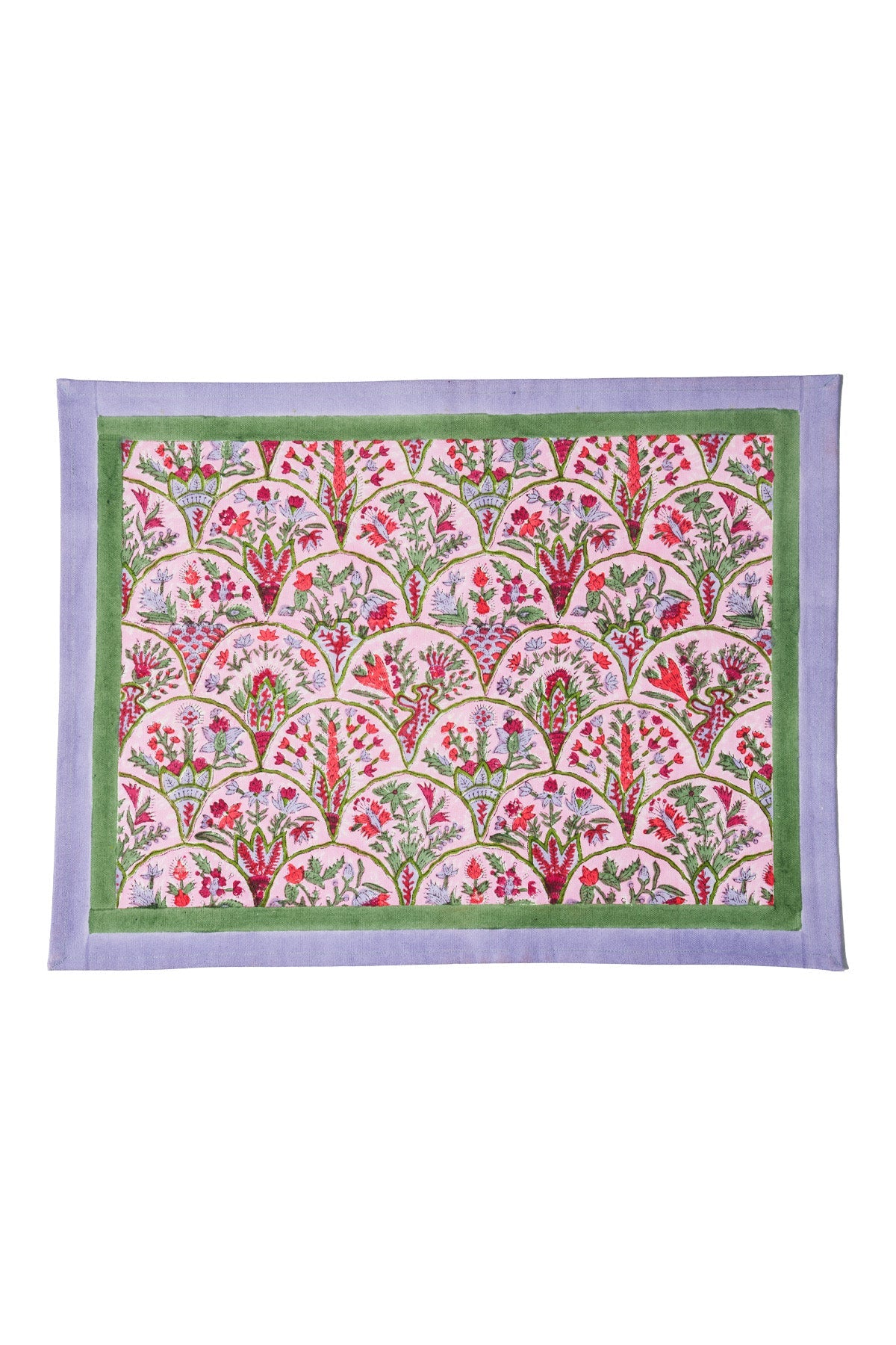 Pink Arch Blockprint Placemat