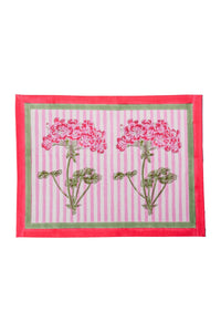 Pink Hydrangea Blockprint Placemat