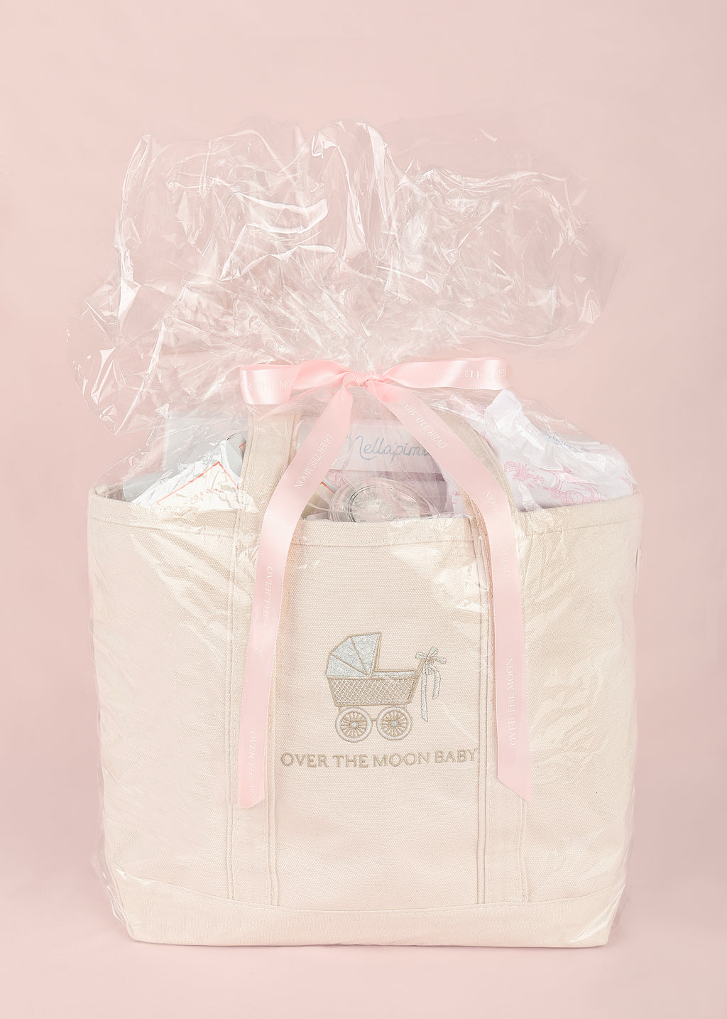 Over The Moon's Bath Baby Bundle in Pink