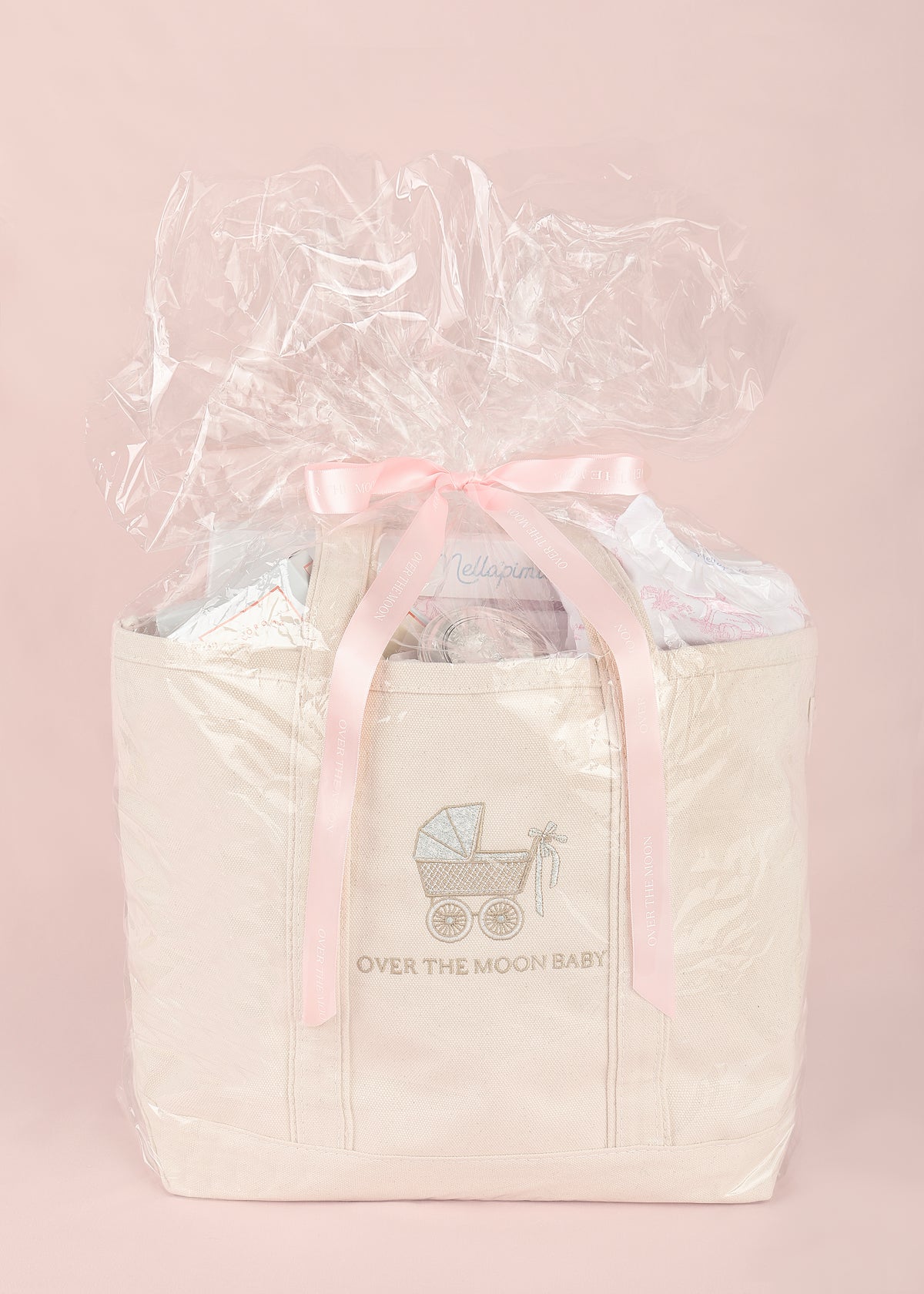 Over The Moon's Bath Baby Bundle in Pink