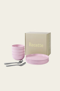 Complete Dinnerware Set in Pink
