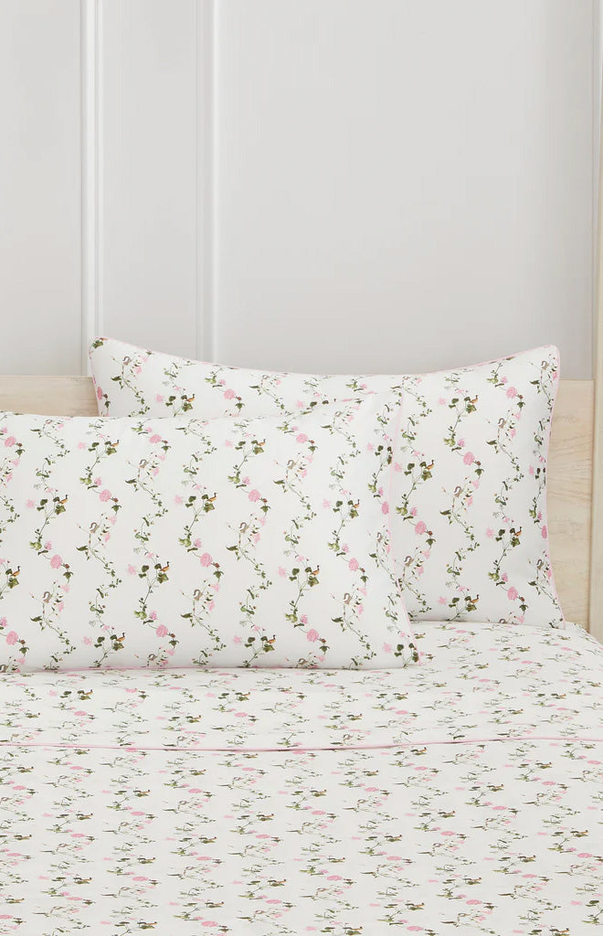 Pink Pond Floral Pillowcase Set